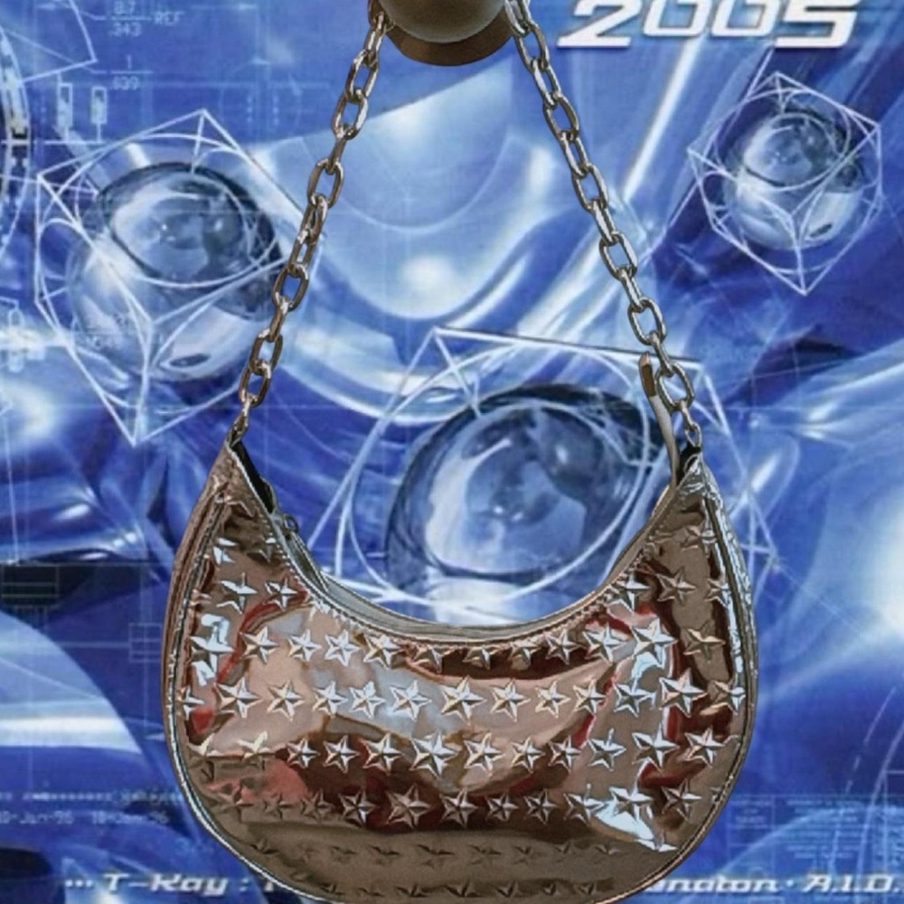 Metallic Star Shoulder Bag